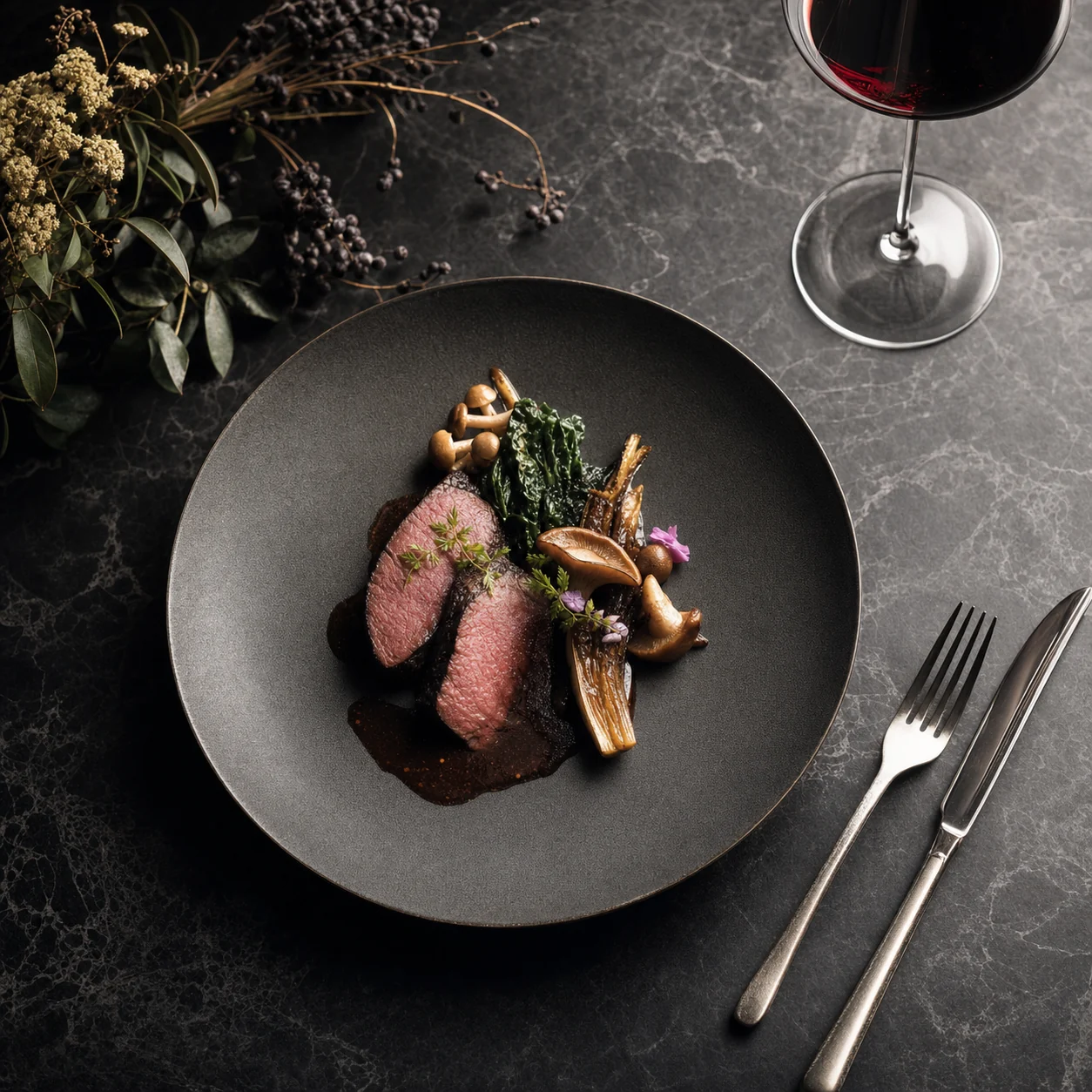 Seasonal fine-dining visual prompt cover